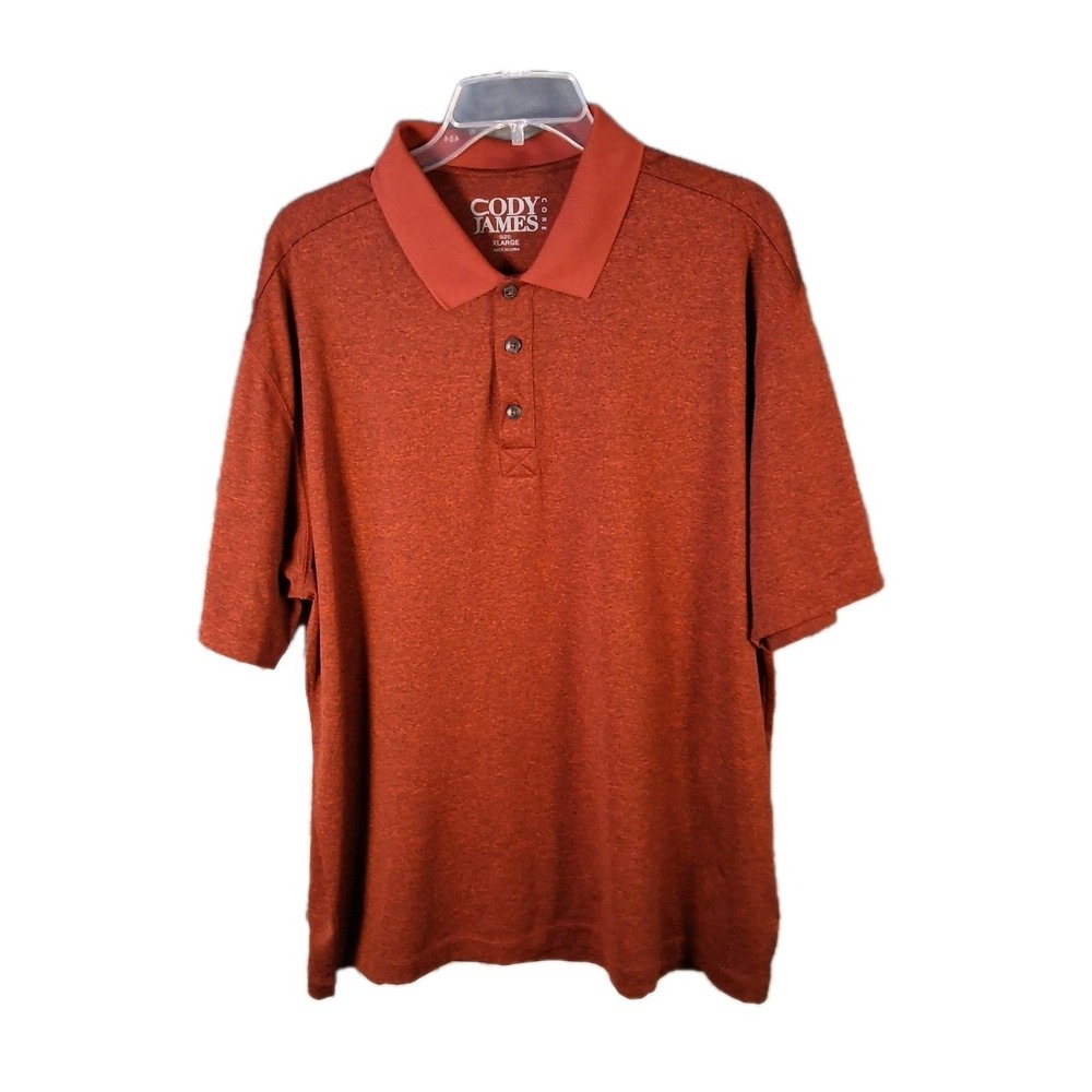 Cody James Core Shirt Men's XL Red Lightweight Performance Golf Polo Pullover